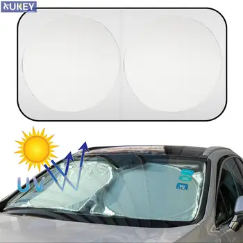  Автомобилно покритие за сенник за автоматично предно стъкло с торбичка за съхранение Сенник за сенник за анти-UV и топлинна защита Интериорни аксесоари за автомобили