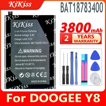 Батерия за мобилен телефон за DOOGEE Y8 батерия 3800mAh голяма мощност + инструменти за DOOGEE BAT18783400 батерия