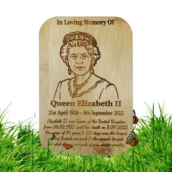 Британски сувенирен борд на кралица Елизабет Мемориален борд Декоративен мемориален орнамент Патриотични парти декорации