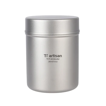Висококачествен нов калай калай 280ml кафе контейнер за съхранение на храни на открито прибори за хранене уплътнителна кутия запечатани кутии титан