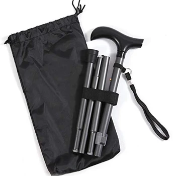 Външна спортна чанта Пешеходни къмпинг пръчки Калъф за носене, сгъваеми чанти за съхранение на тръстика Издръжлив държач чанта с шнур
