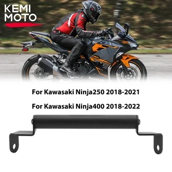 Държач за навигация на мотоциклети за Kawasaki Ninja250 Ninja400 2018-2021 GPS тахограф Конзола за монтиране на камера за смартфон KEMiMOTO