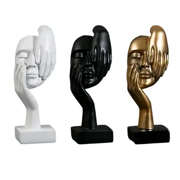 Европейски стил абстрактен лицето скулптура смола дома декор housewarming подарък