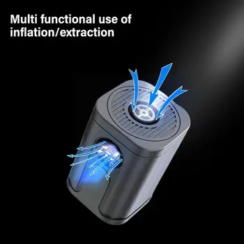 Електрическа надуваема въздушна помпа USB зареждане на надуваемия къмпинг Swim Air Външна въздушна възглавница Преносима помпа Llight с помпа Led Y0i3