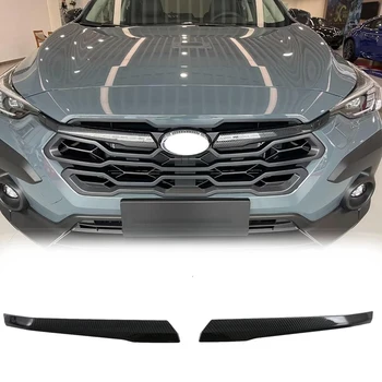 За Subaru Crosstrek 2023 2024 Car Front Grill Insert Cover Trim Protector Резервни части Аксесоари Части ABS въглеродни влакна