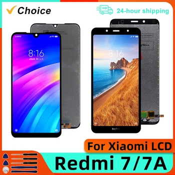 За Xiaomi Redmi 7 LCD дисплей M1810F6LG сензорен екран дигитайзер събрание за Redmi 7A дисплей MZB7995IN резервни части