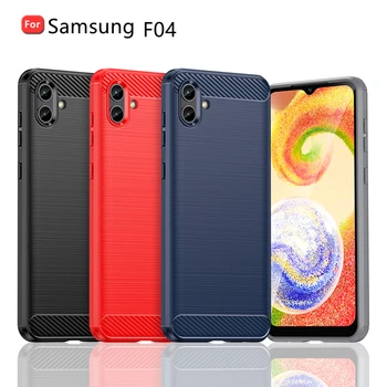 За капак Samsung Galaxy F04 случай за Samsung F04 Capas телефон броня удароустойчив мек TPU капак за Fundas Samsung F 04 F04 случай