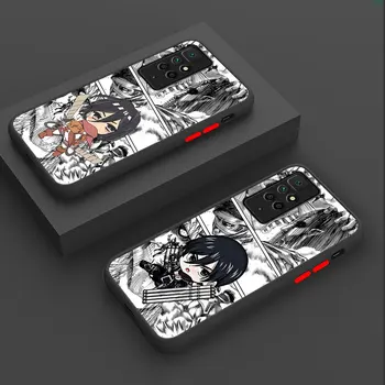 Калъф за телефон за Xiaomi Redmi A2 10 12 5G 10C 9 9A A1 9C K40 Pro 9T 12C аниме атака на Titan Luxury Print Cover