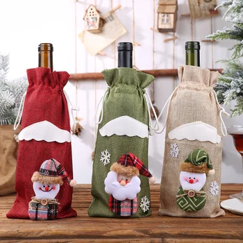 Коледна бутилка вино Корица Весела коледна украса за дома 2023 Коледно украшение Нова година 2024 Коледа Navidad подаръци