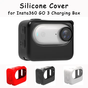 Кутия за зареждане Мек силиконов калъф за Insta360 GO 3 палеца камера против хлъзгане защитен капак устойчив на надраскване прахоустойчив GO3 аксесоари