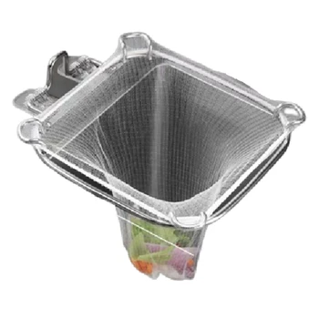 Ловец на храна за кухненска мивка, филтър за мивка от неръждаема стомана със 100 цедка за кухненска мивка за събиране на кухненски отпадъци трайни