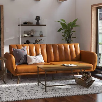 Мека мебел Всекидневна Разтегателен диван & Диван Бретан Футон Дивани за мебели за дома Височина: 31.5
