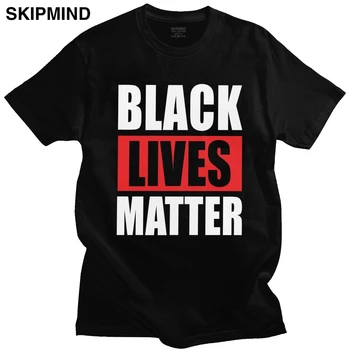 Модерен мъжки слоган прави американците равни Tee Топ къс ръкав кръг врата памучна тениска дизайнер риза черен живот значение тениска