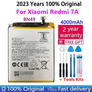 Оригинална резервна батерия BN49 за Xiaomi Redmi 7A 100% нови автентични телефонни батерии 4000mAh с безплатни инструменти