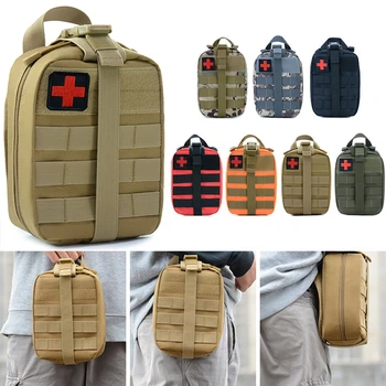 Открит тактически медицински комплект Пътуване Първа помощ Спасителен комплект Чанта за оцеляване Военни тактики Раница Талия пакет Къмпинг Медик