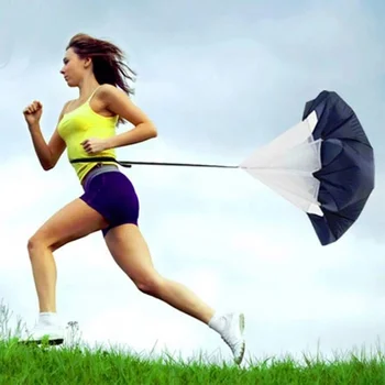 Регулируем чадър парашутно въже футбол ловкост улей обучение съпротива бягане фитнес скорост