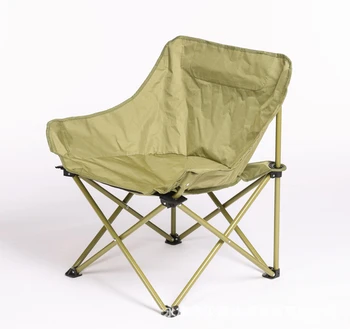 Сгъваем стол за сядане и лежане на полето, шезлонг за обедна почивка, преносим многофункционален стол за автомобилен риболов с