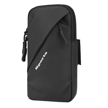Спортна лента за ръка на открито за бягане чанта за мобилен телефон чанта за колоездене ходене чанта ключодържател с регулируема еластична лента