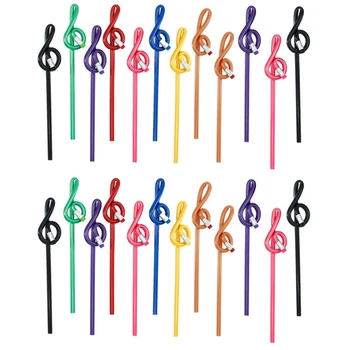 Студенти Бележка Моливи Музикална нота Моливи с гума Цветни музикални моливи Дървен троен ключ Огънат молив