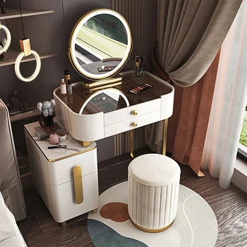 грим тоалетка модерни аксесоари огледало суета съхранение бюро тоалетка многофункционални coiffeuse мебели за спалня