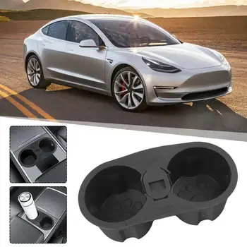  за Tesla Модел 3 Y Държач за водна чаша Стойка за скоба Пепелник Централен контрол Държач за чаша за вода за превозни средства Аксесоари Автомобил G E6V6
