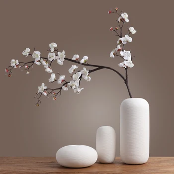 керамична ваза декорация модерен прост японски дзен стил цвете сушене устройство Хотел Чаена къща хол веранда декорация