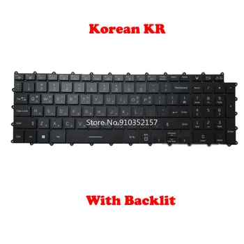 лаптоп подсветка клавиатура за LG 17G90Q 17G90Q-XD79K 17G90Q-SD79K 17G90Q-XP79ML корейски KR черен без рамка