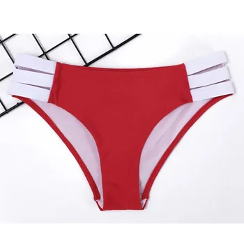 червен бразилски бански слипове секси превръзка бикини Knickers ниска талия плажно облекло женствена безшевни микро прашки Tangas женски