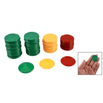 червен жълт зелен кръгла форма мини покер чипове късмет игра подпори 276 бр
